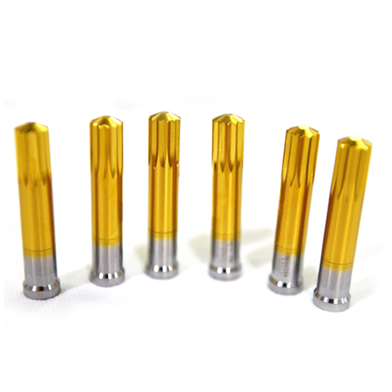 Pin de punção de aço de alta velocidade (HSS) - Design de precisão resistente a impactos usinado para estampação de carcaça de metal em telefones celulares