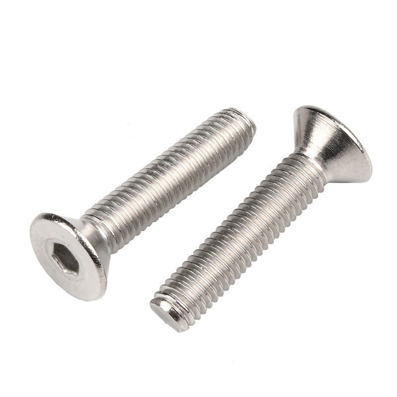 Customizado para todos os tamanhos M2 M25 M3 M4 DIN7991 Preto Grau 10 Hexagon Socket Flat Head Micro Steel Countersunk Screw Bolt