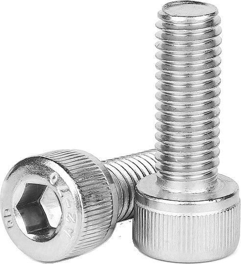 Cabeça cilíndrica de titânio puro Hexagon Flat Spring Washer Três parafusos de máquina combinados M0.6-M3