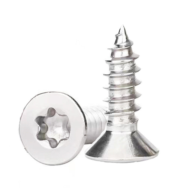 Materiais de carbono TIN Revestimento GB2670.2 Utilização para móveis Countersunk Head Inner Torx Self-Drilling Screrw