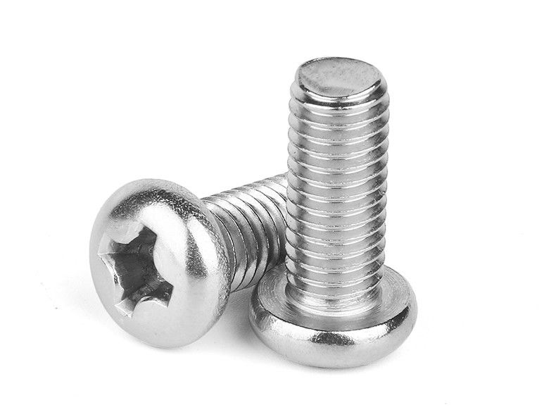 Parafusos de aço inoxidável de cabeça de panela Phillips M1-M3 com micro parafusos de lavadora de molas GB9074