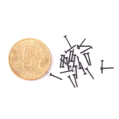 Parafusos de cabeça de aço inoxidável de cabeça de panela, de parte superior plana e parte superior redonda, parafusos de microondas e microondas de dimensões pequenas