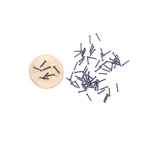 Parafusos de cabeça de aço inoxidável de cabeça de panela, de parte superior plana e parte superior redonda, parafusos de microondas e microondas de dimensões pequenas