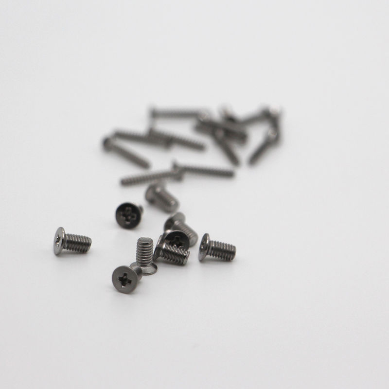 Micro parafusos de precisão de aço inoxidável cabeça plana e fio completo para construção serviço personalizado