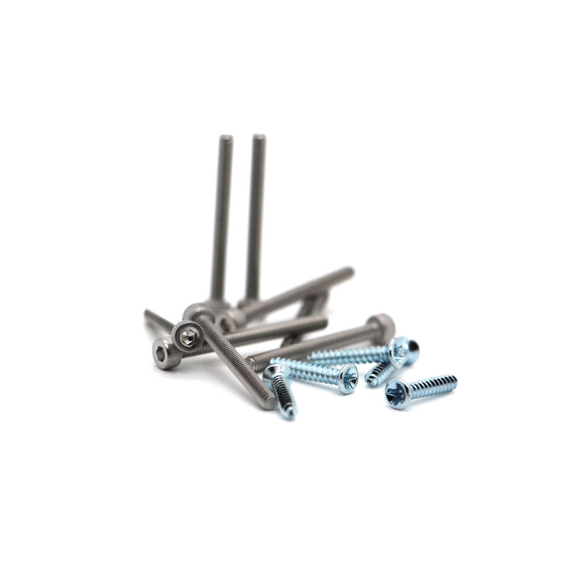M0.5-M3 Alumínio Aço Precision Micro parafusos Polição de revestimento Serviço personalizado com preço barato