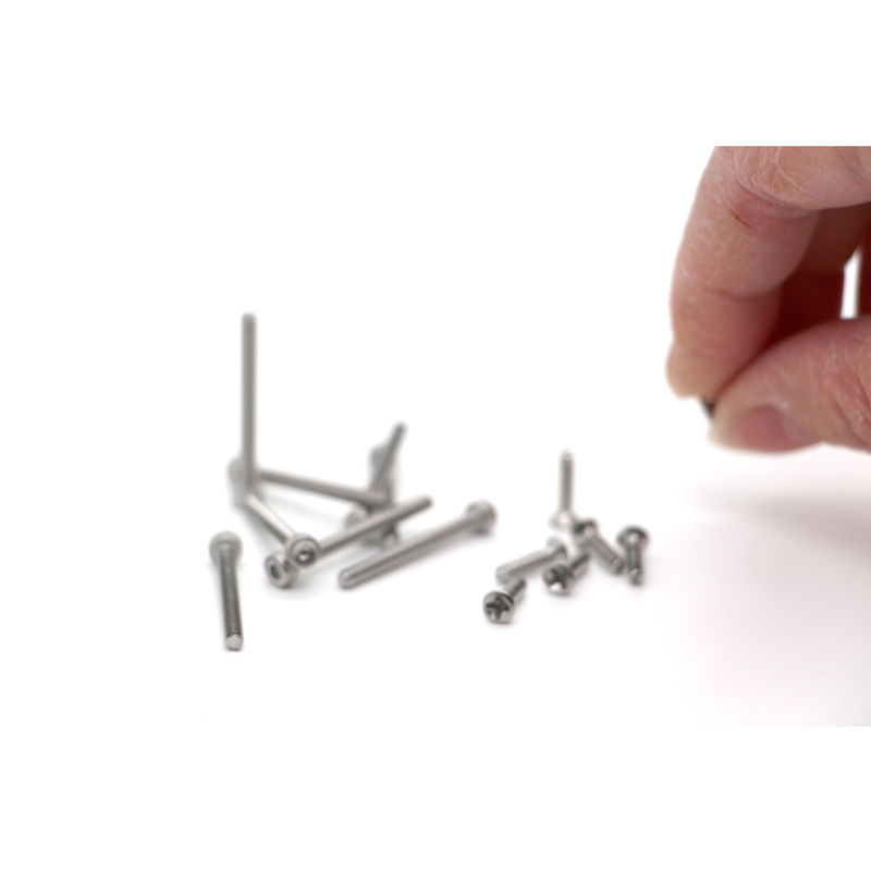 M0.5-M3 Precision Micro Truss Head Screws 410 Oxido Negro de Aço Inoxidável para Dispositivos Médicos