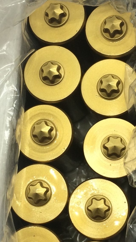 Revestimento de estanho DIN Phillips cabeça plana cabeçalho de punção parafuso de punção 7981 M2 M42 Material