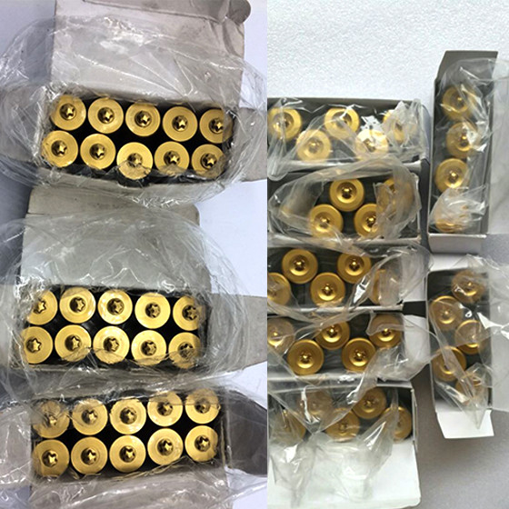 Revestimento de estanho DIN Phillips cabeça plana cabeçalho de punção parafuso de punção 7981 M2 M42 Material